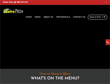 Tablet Screenshot of elcentropizza.com